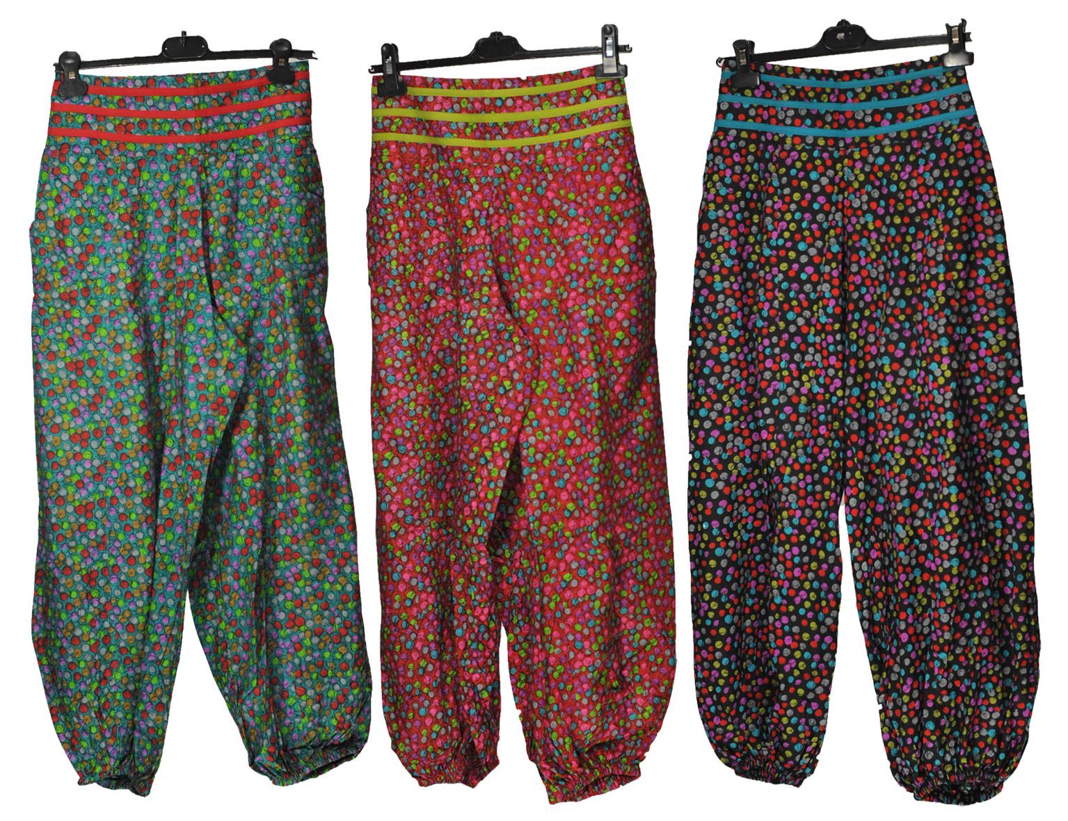 Sarouels colorés avec des petits pois