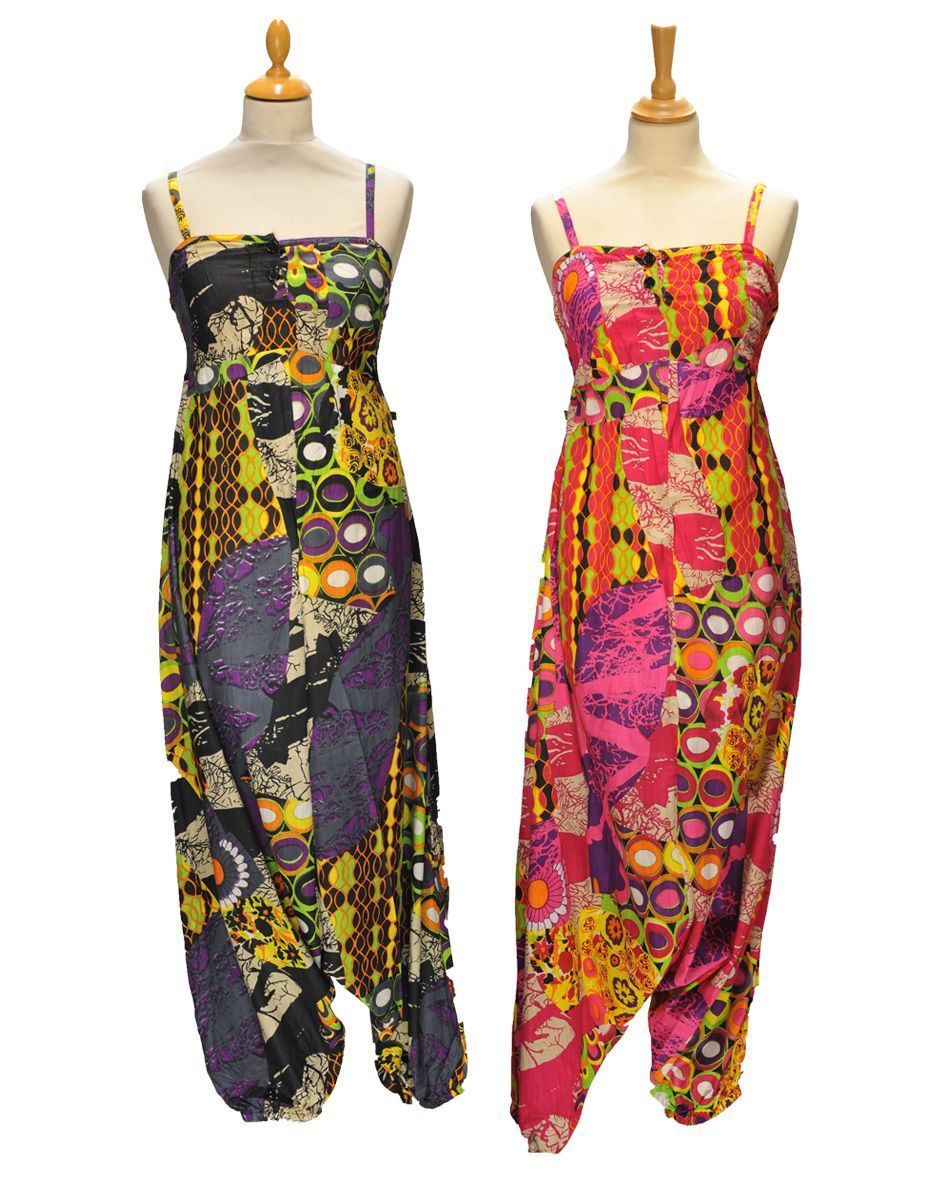 Conbinaison sarouel motifs colorés