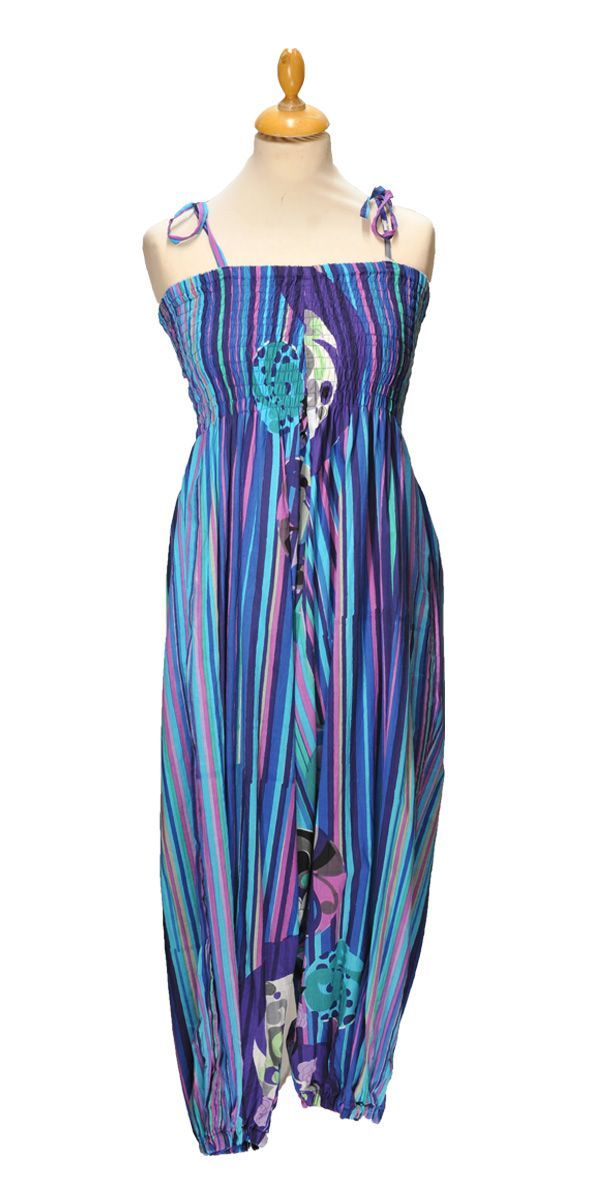 Conbinaison bleue à rayures