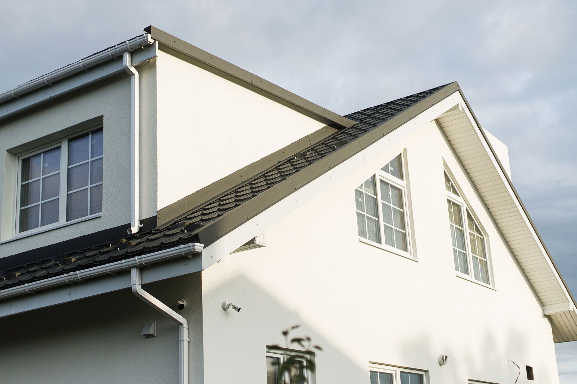 Hausfassade Dachkonstrukt