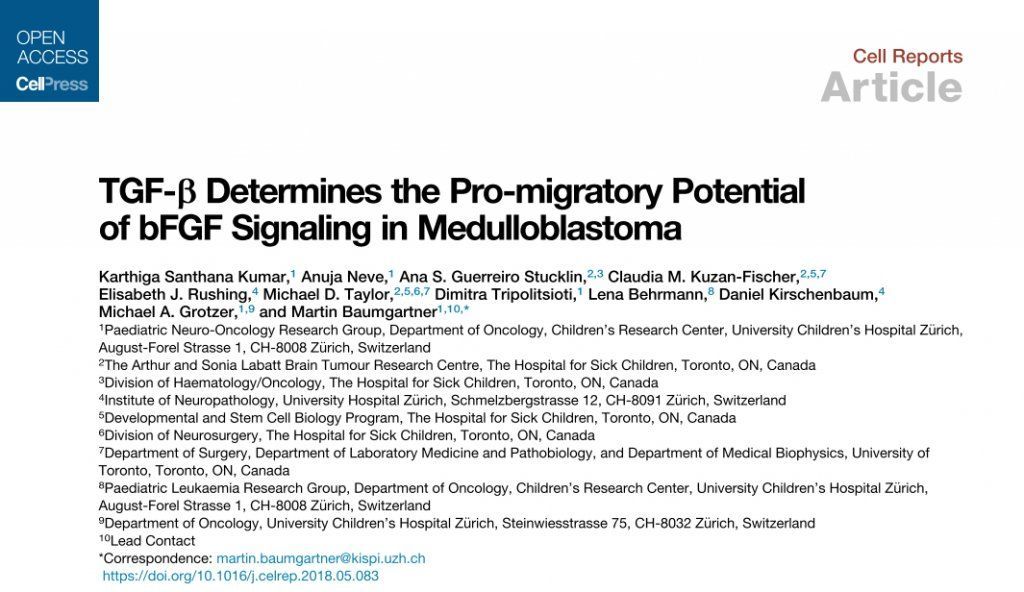 Pediatric Molecular Neuro-oncology Research