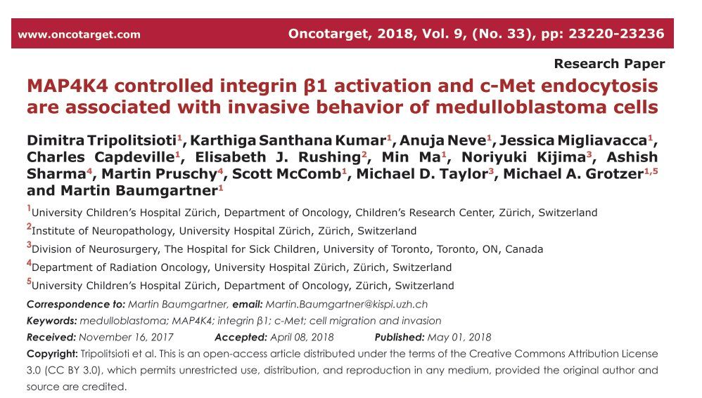 Pediatric Molecular Neuro-oncology Research
