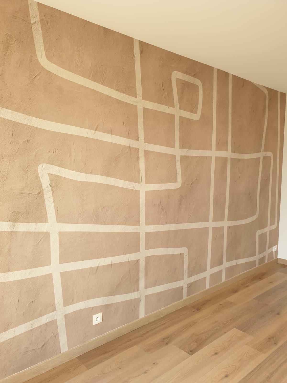 Papier peint ethnique labyrinthique