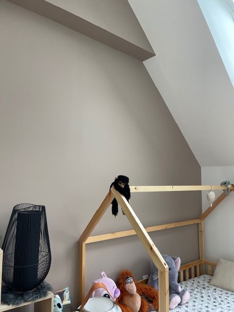 Peinture d'une chambre pour enfants avec la structure du lit en Panelio