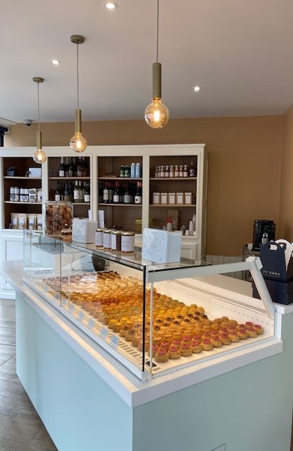 Décoration d'une boutique de pâtisseries