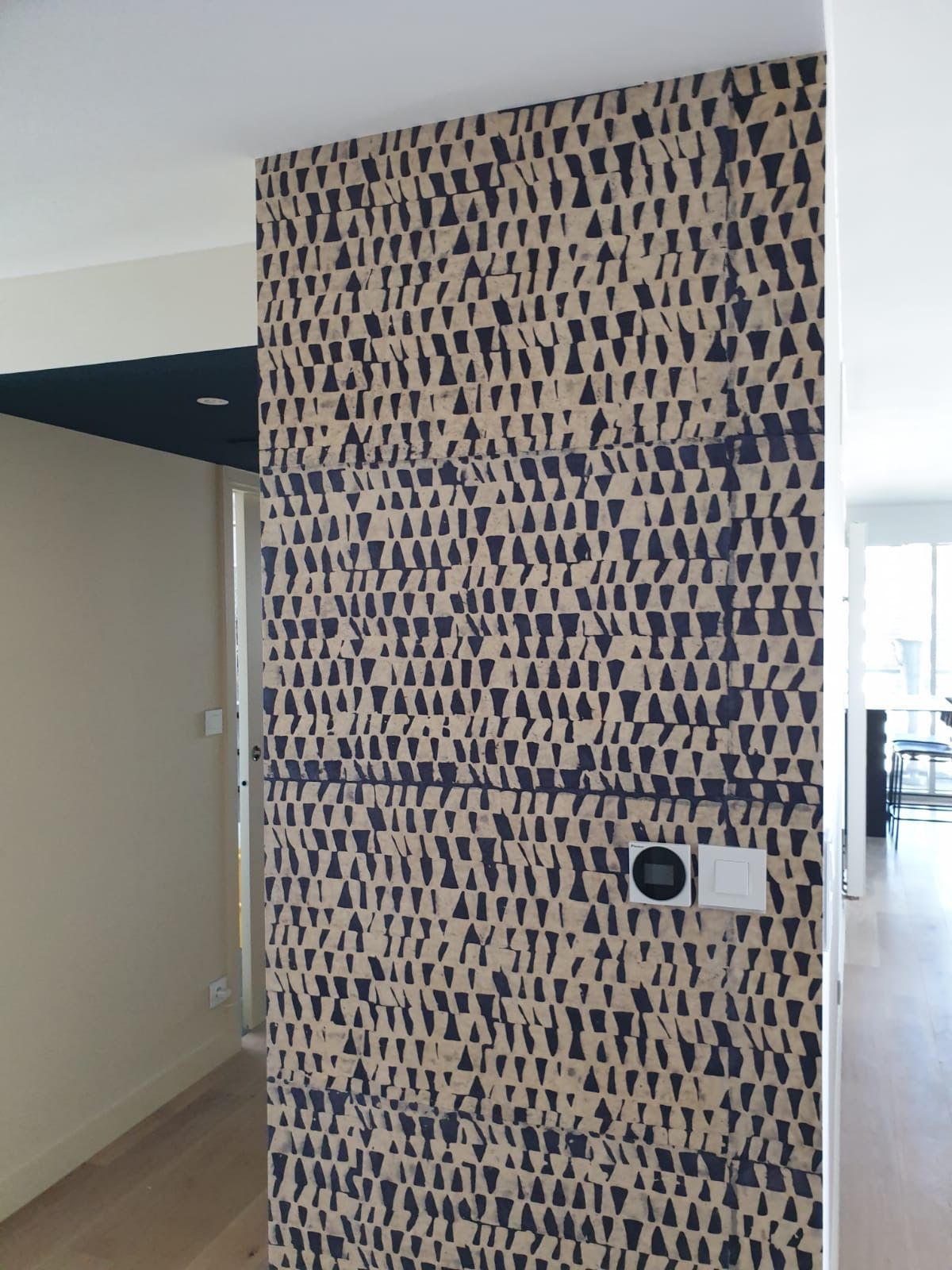 Papier peint structuré avec des triangles