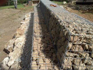 Mur en gabion