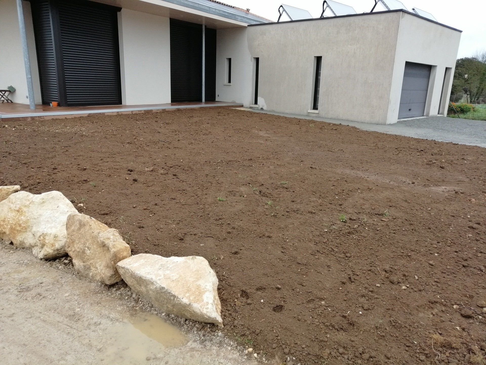 Création de terre végétale