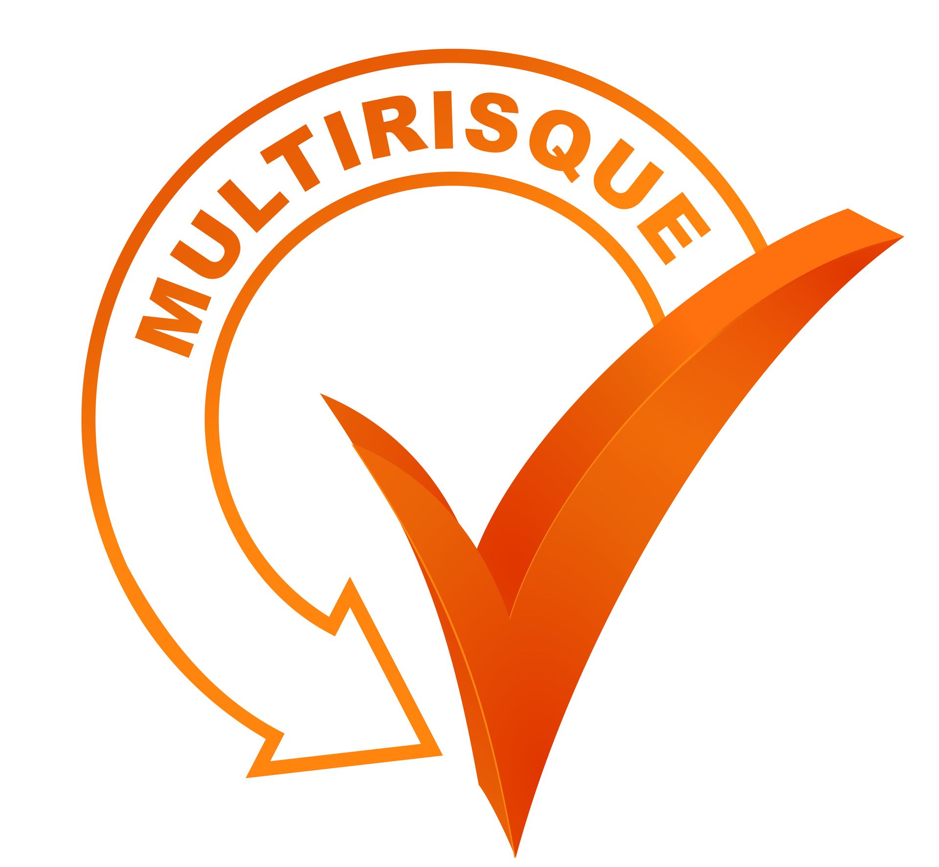 Une flèche et une coche parlant d'une assurance multirisque professionnelle