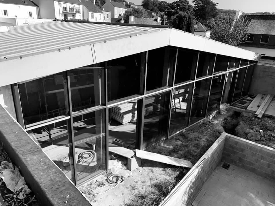 Travaux de bardage local commercial