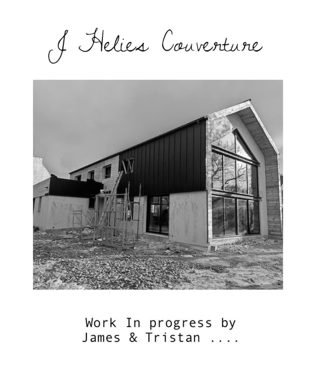 Bardage mur maison moderne