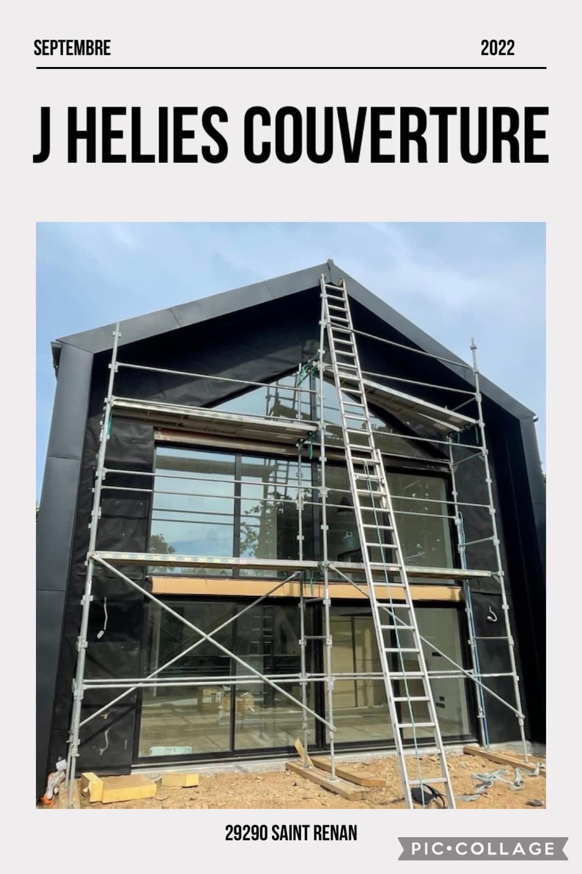 Chantier sur une maison moderne