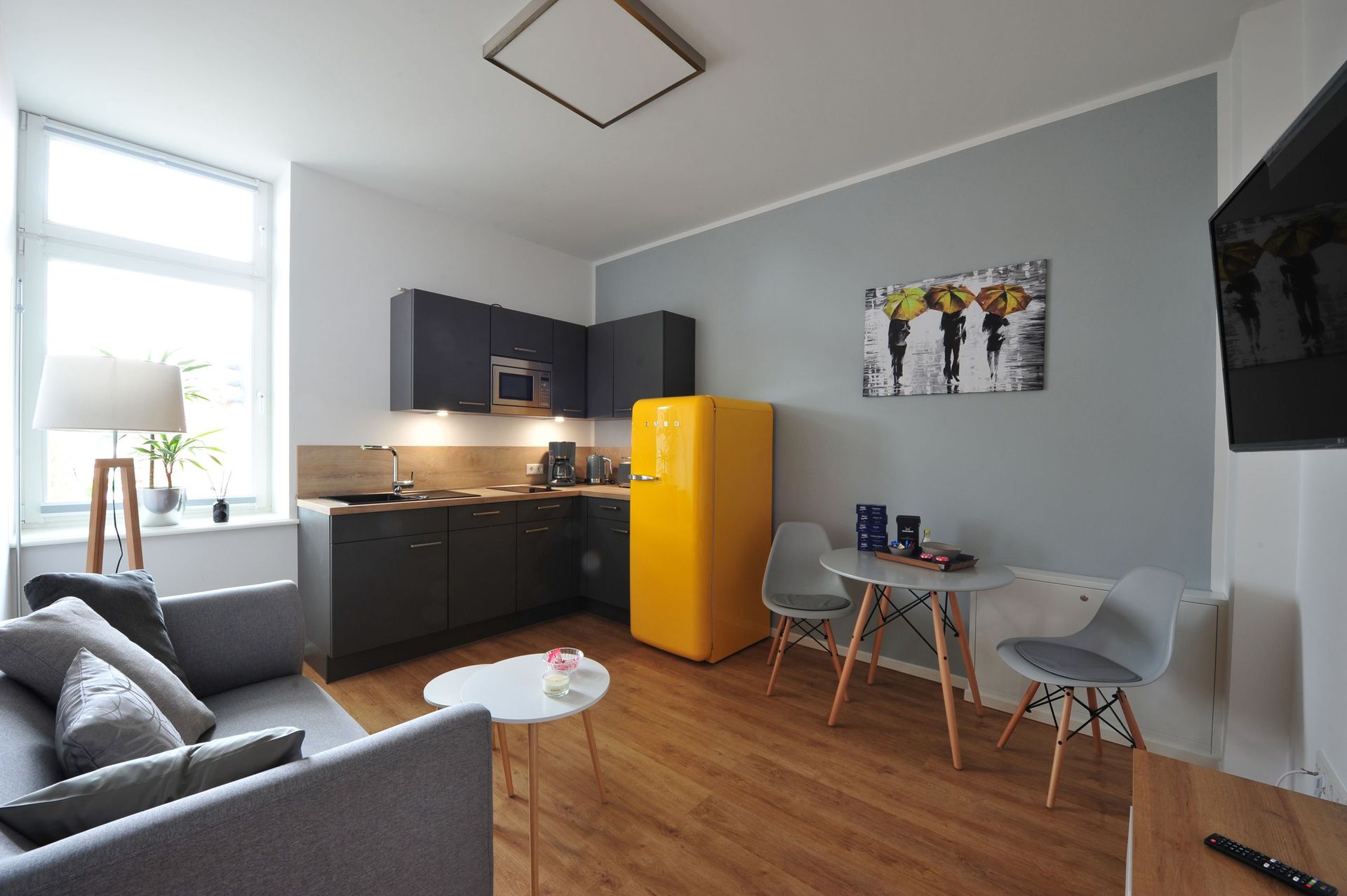 Wohnzimmer und Küche