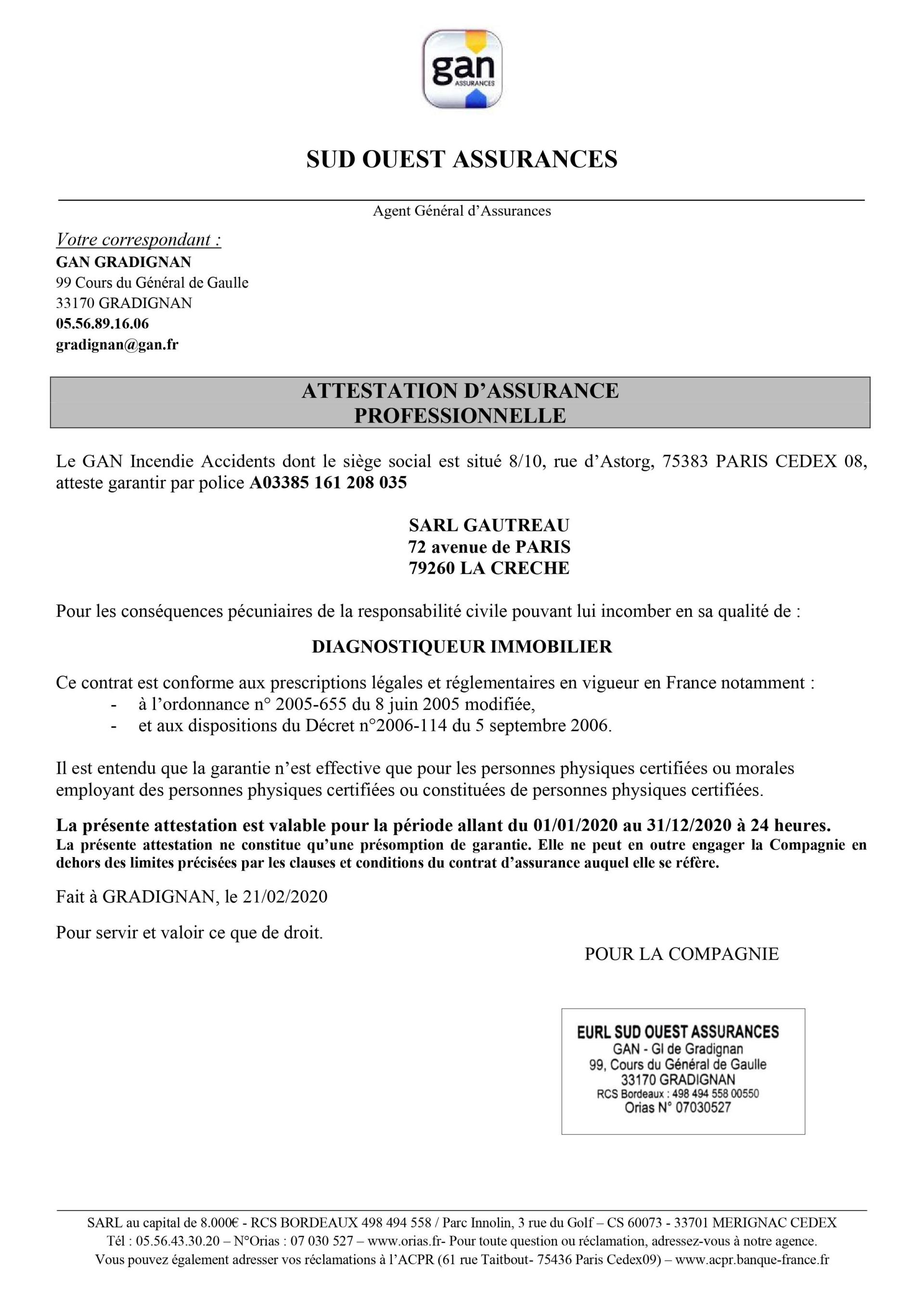 Documents de Diagnostic immobilier à Saint-Maixent-l’École (79)