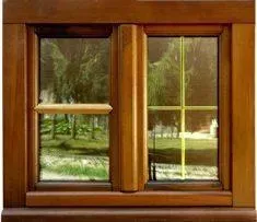 Fenêtres carrée en bois