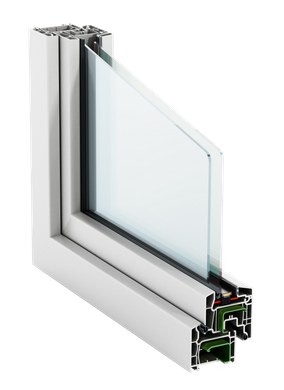 Profile d'une fenêtre en PVC