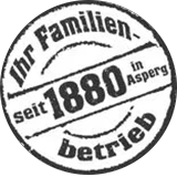 “Ihr Familienbetrieb seit 1880 in Asgersp” Siegel “Ihr Familienbetrieb seit 1880 in Asgersp” Siegel