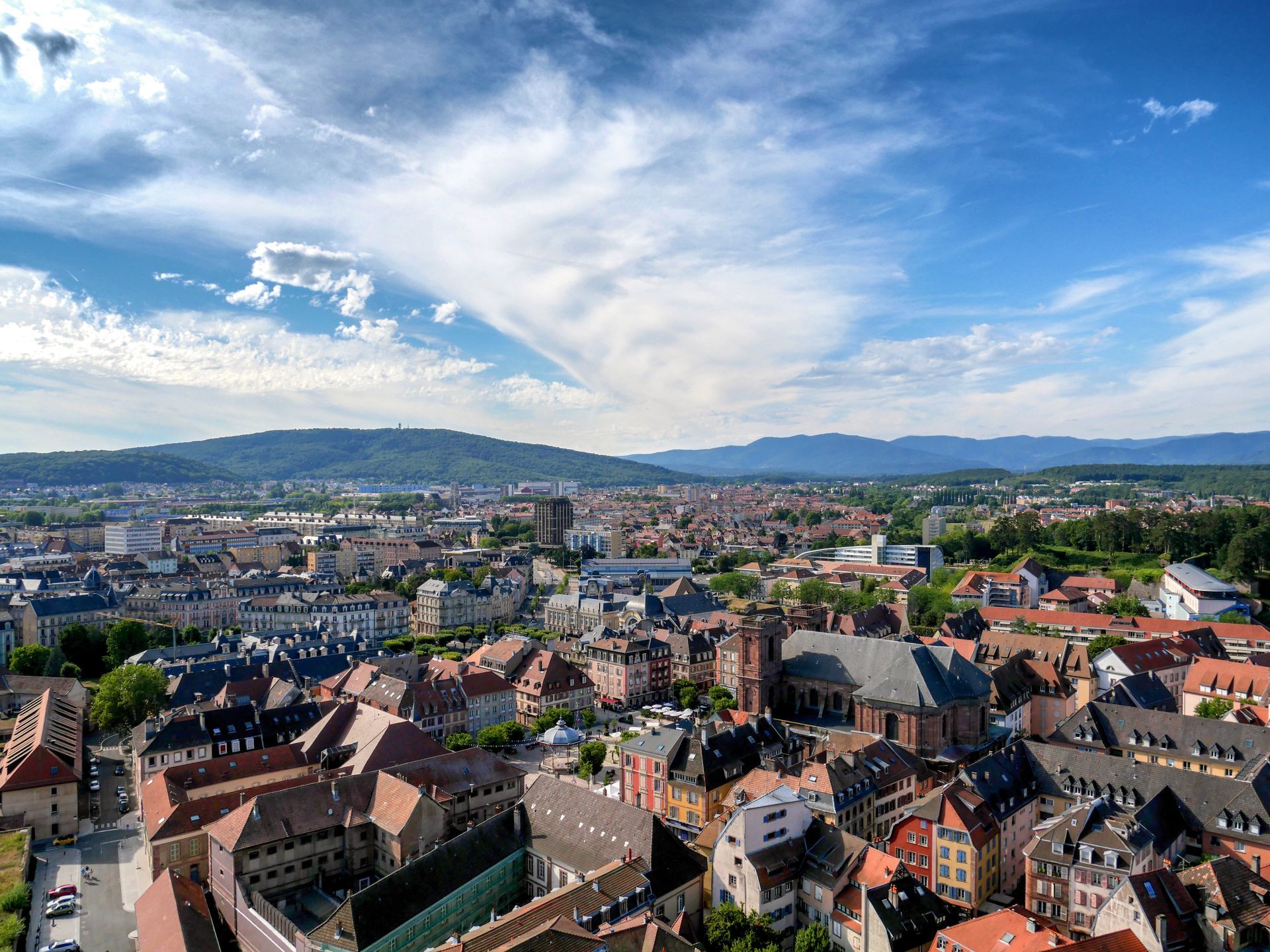 Vue panoramique de Belfort.