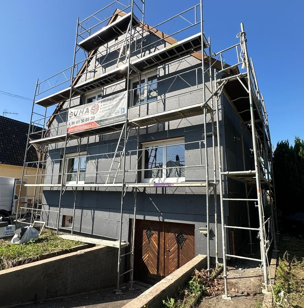 Travaux d'isolation thermique par l'extérieur