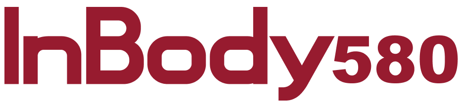 InBody580-Logo in dunkelroter Schrift auf weißem Hintergrund