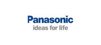 El logotipo de Panasonic Ideas for Life está sobre un fondo blanco.