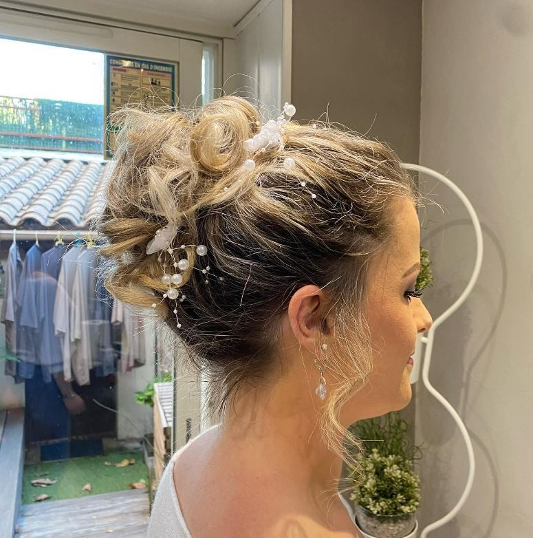 Coiffure de mariage : chignon
