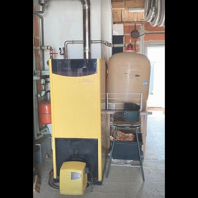 Installation et entretien de chaudière dans un garage