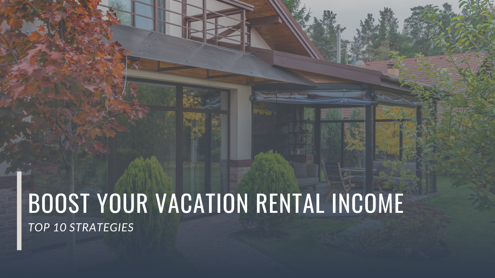 A modern cottage nestled amongst the trees.