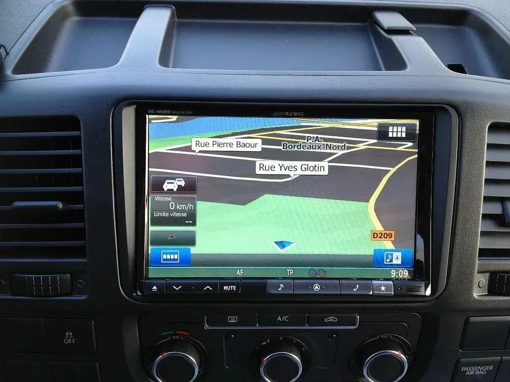 Photo d'un système de navigation en marche.