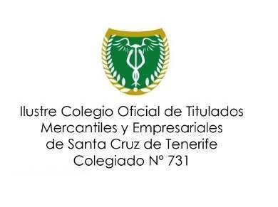 A logo for the colegio oficial de titulados mercantiles y empresariales de santa cruz de tenerife.
