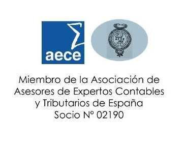 A logo for a spanish association of asesores de expertos contables y tributarios de espana.