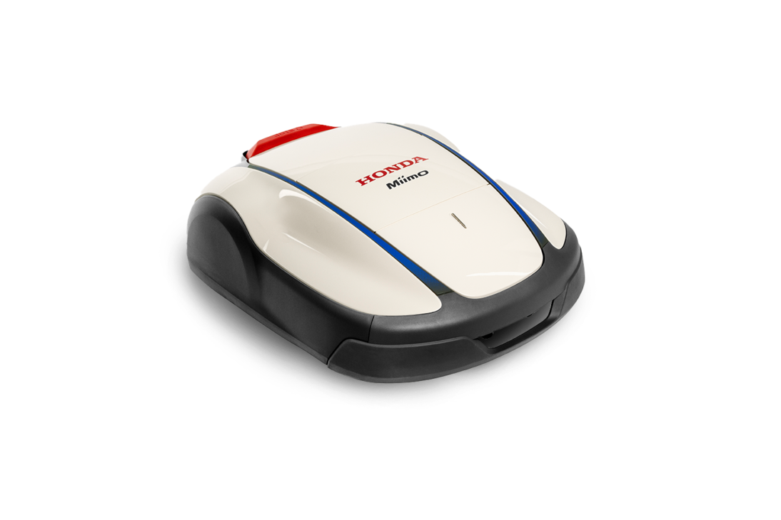 Un robot tondeuse de marque Honda.