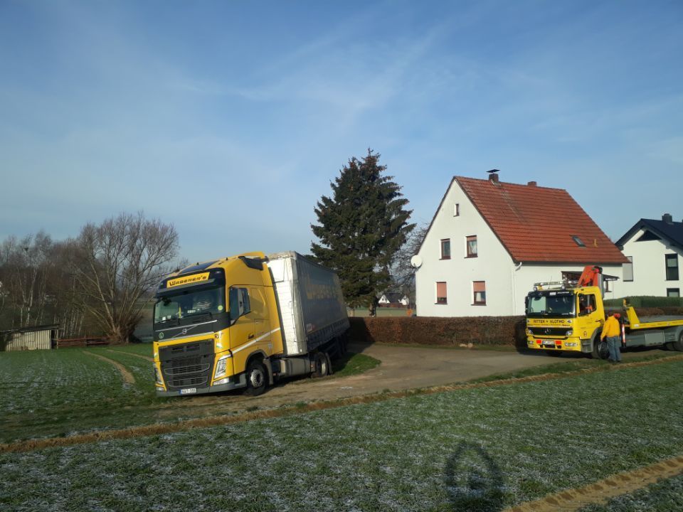 Abschleppdienst auf dem Dorf