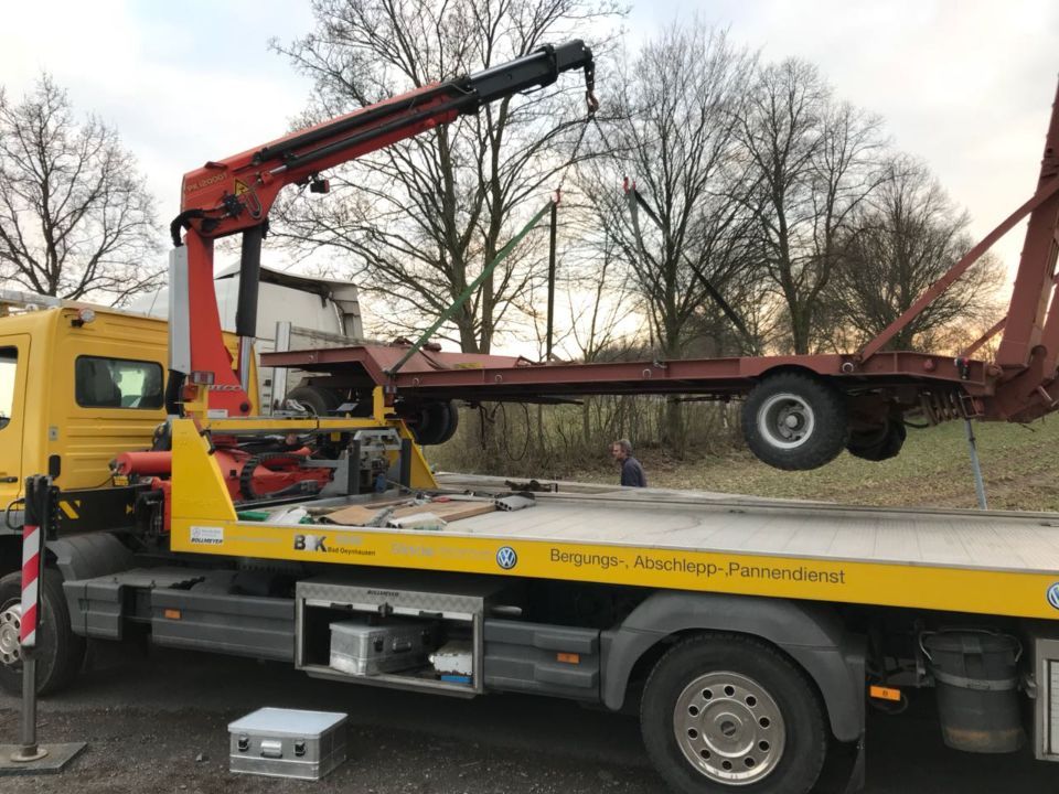 Abschleppen in Aktion