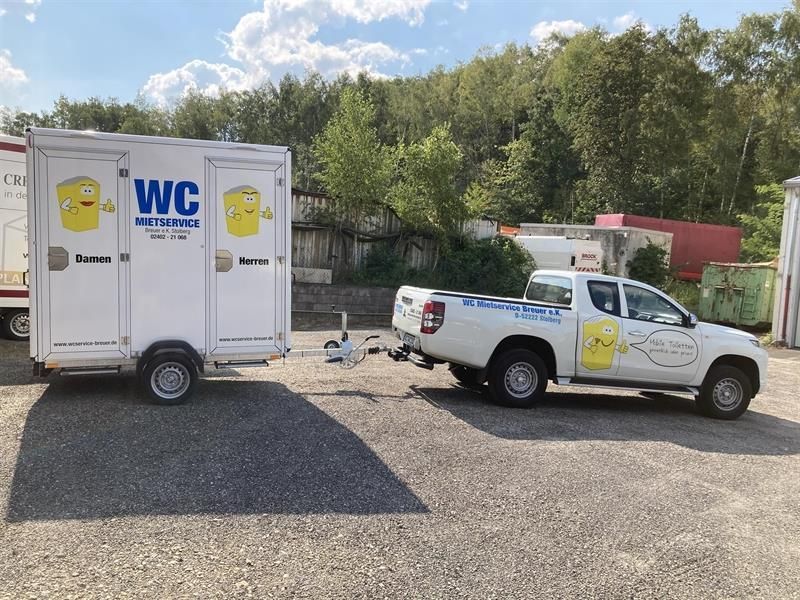 Toilettenanhänger zum mieten