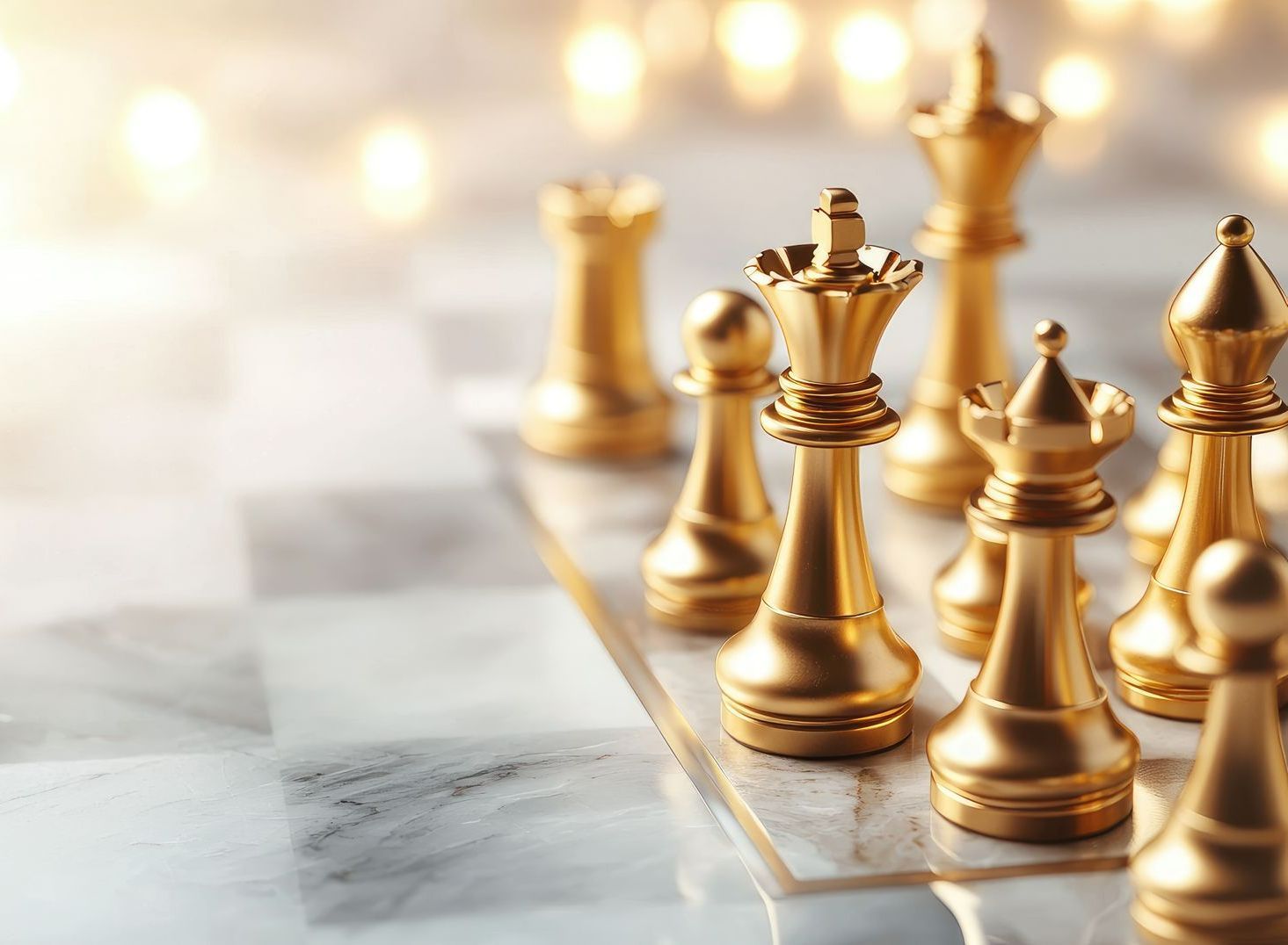 Jeu d'échec en plaqué or