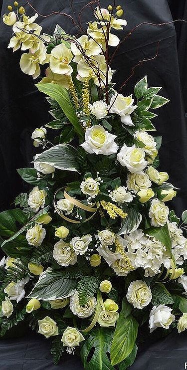 Composition florale blanche