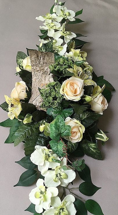 Composition florale verticale