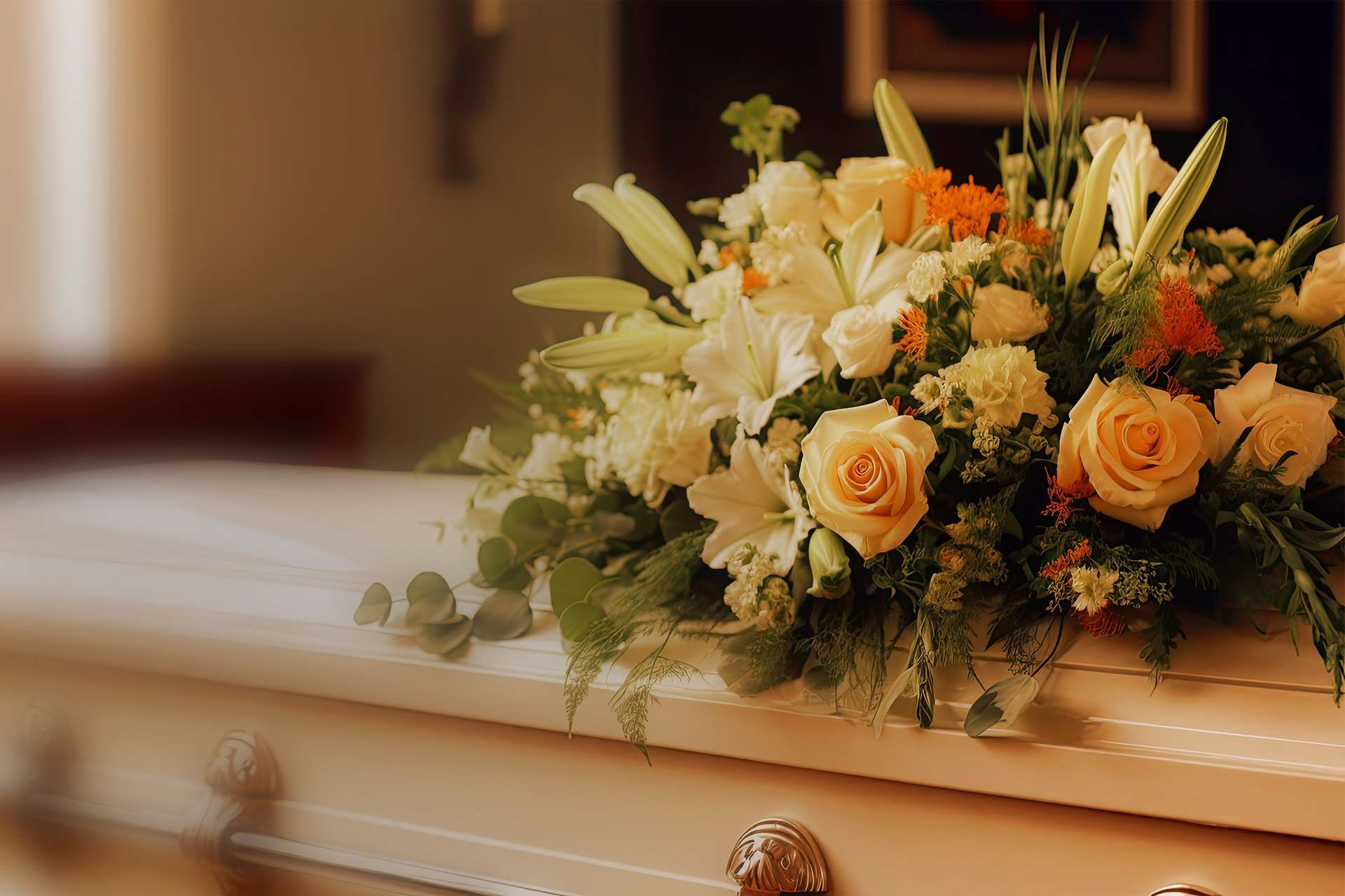 cercueil fleuri