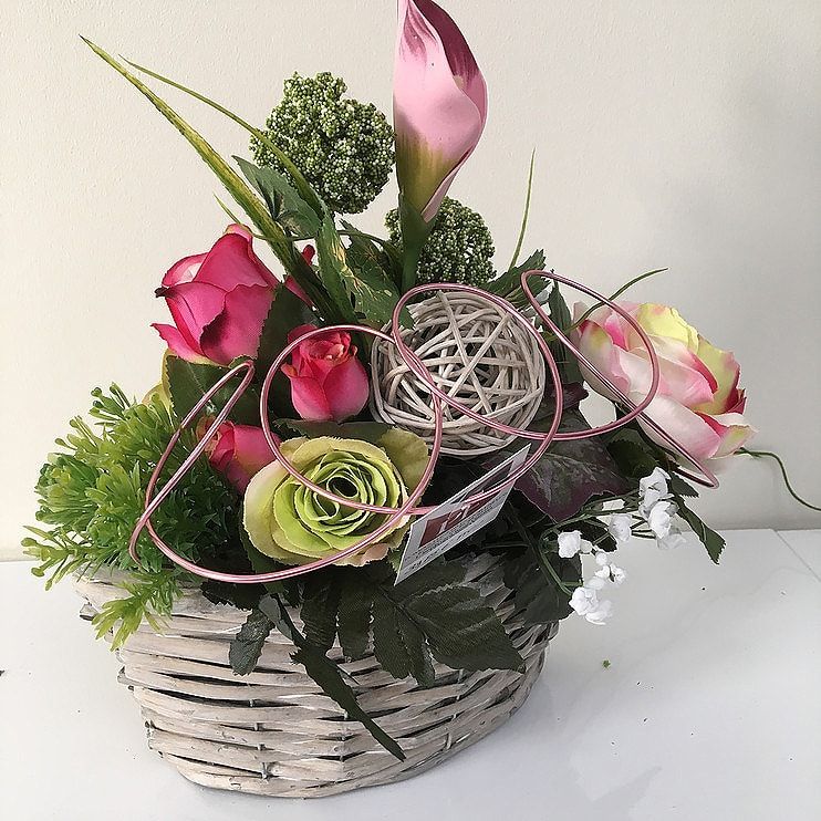 Panier fleuri