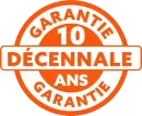 Label GARANTIE DÉCENNALE, 10 ans