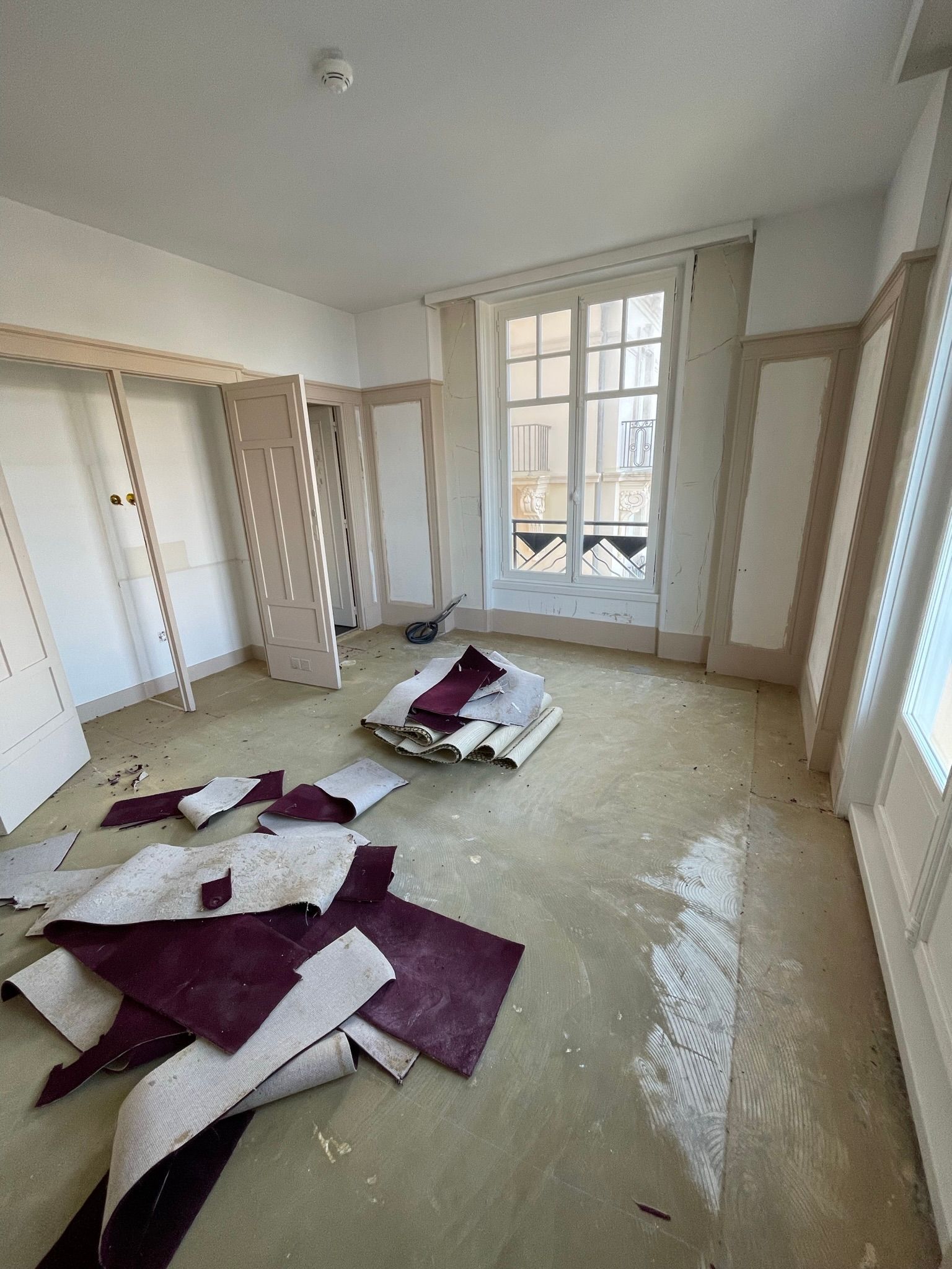 Pièce entièrement en travaux