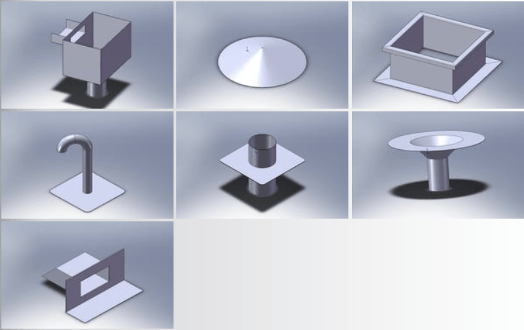 Types d'accessoires d'étanchéité