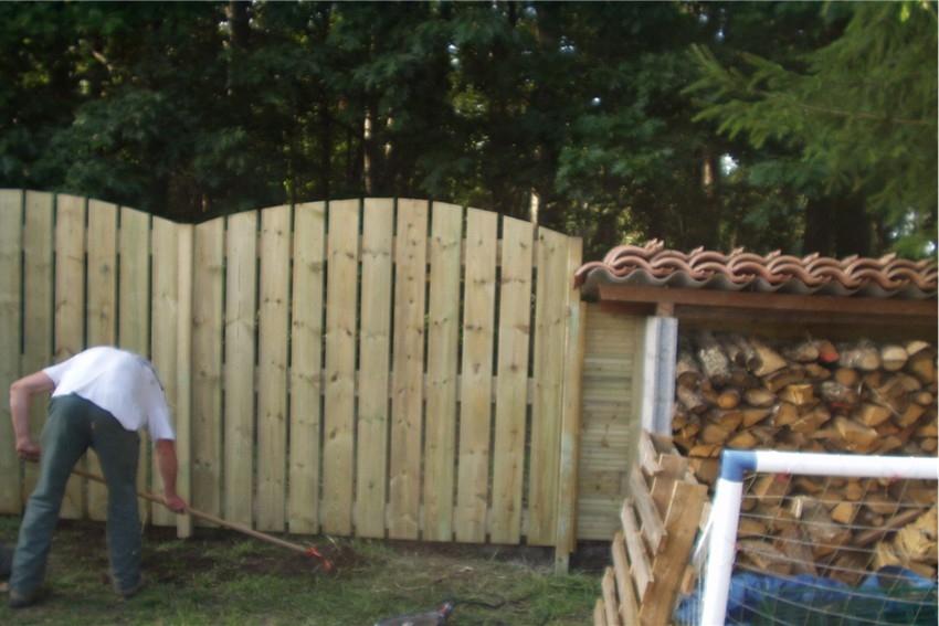 Clôture en bois