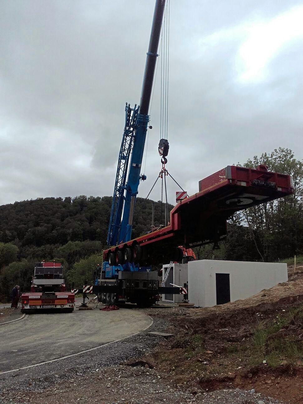 Autokran mit LKW Anhänger