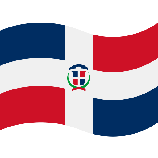 Bandera de la República Dominicana ondeando