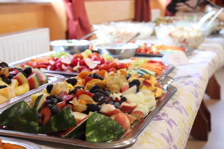 Platte von Früchten