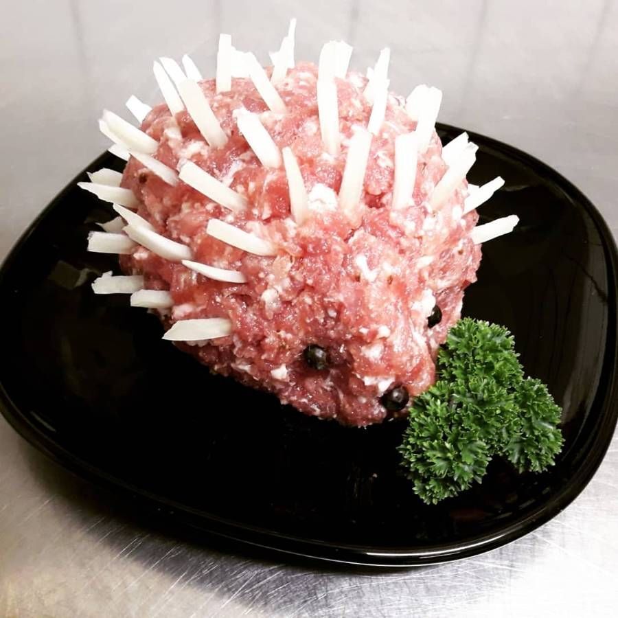 Igel aus Fleisch