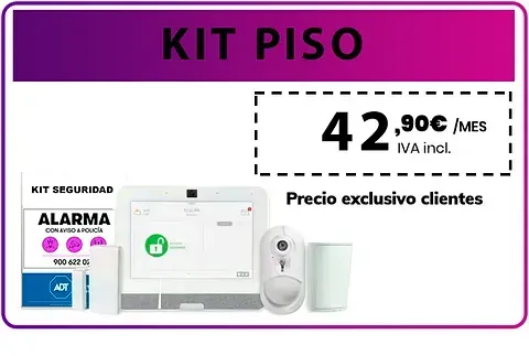 Una imagen de un sistema de seguridad con un precio de 42,90 euros.