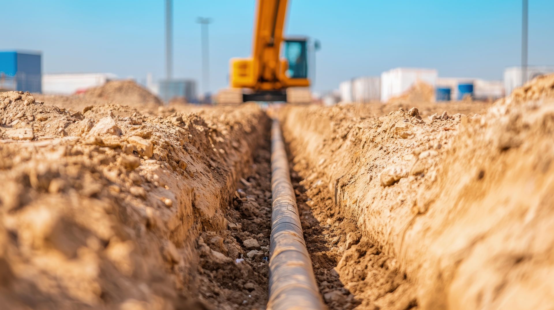 Un tuyau dans la terre